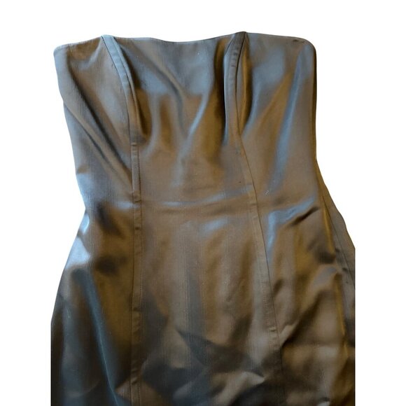 Banana Republic Black Strapless Sheath Dress Size 8 Made In Italy Elegant Design - Picture 2 of 5